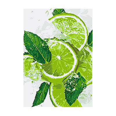 Картина за номерами "Лаймовий фреш" 35х50 см. КНО5544