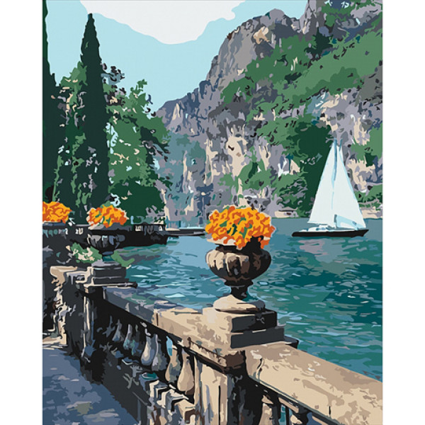 Картина за номерами "Морська бухта" 40х50 см КНО2740