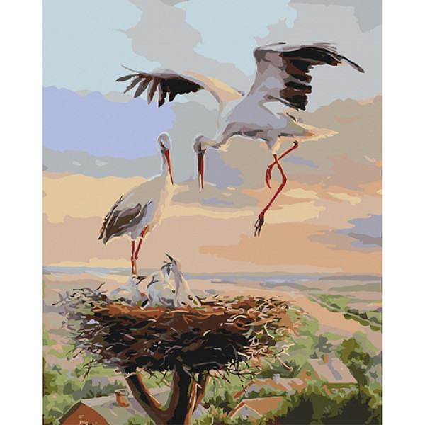 Картина за номерами "Сімейне грездишко" 40х50 см КНО4142