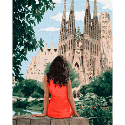 Картина за номерами "Подорожуючи Барселоною" КНО4746