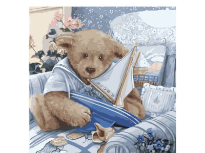 Картина за номерами Плюшевий юнга 40*40 КНО2311