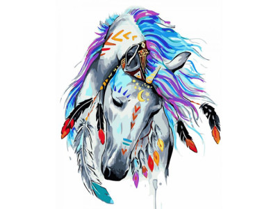 Картина за номерами Граціозний воїн 40*50 см КНО4002