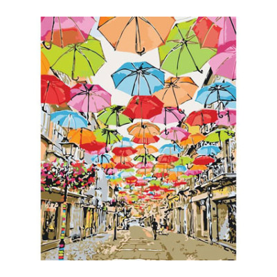 Картина за номерами Яскрава вуличка 2 40*50 КНО3508 Картина за номерами Яскрава вуличка 2 40*50 КНО3508