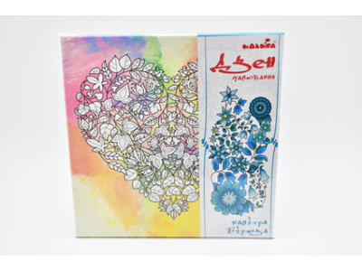 Набір для малювання на полотні "Квіткова любов" (палітра бірюза) DZ533