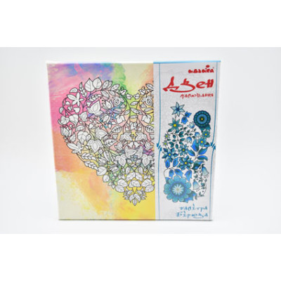 Набір для малювання на полотні "Квіткова любов" (палітра бірюза) DZ533