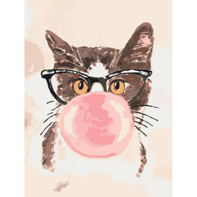 Картина за номерами BUBBLE GUM 30*40 КНО4050 Картина за номерами BUBBLE GUM 30*40 КНО4050
