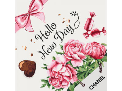 Картина за номерами Hello new day 40 * 40 КНО5525 Картина за номерами Hello new day 40 * 40 КНО5525