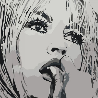 Картина за номерами Легендарна Бріжит Бардо 40х40 см КНО4514