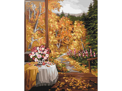 Картина за номерами Чарівний запах осені 40*50 КНО2242 Картина за номерами Чарівний запах осені 40*50 КНО2242