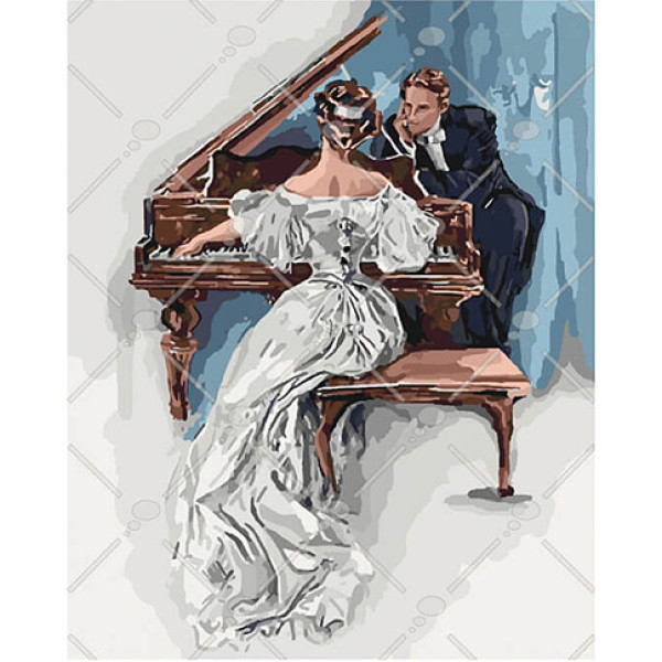 Картина за номерами Чарівна мелодія кохання 40*50 КНО4539