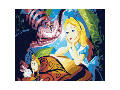 Картина за номерами Аліса і Чеширський Кіт 40 x 50 см GX30456