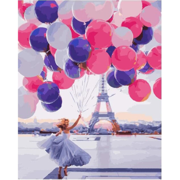 Картина за номерами Париж у кулях 40 x 50 см GX25399