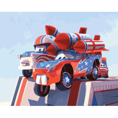 Картина за номерами "Тачки на зльоті" 40х50 см GX26275