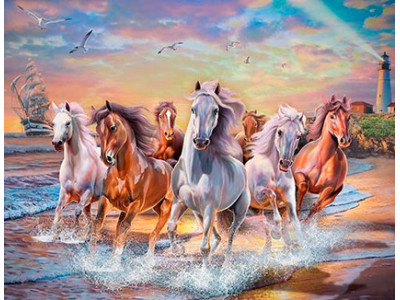 Картина за номерами "Табун коней" тм Лавка Чудес 40 x 50 см у коробці LC20004