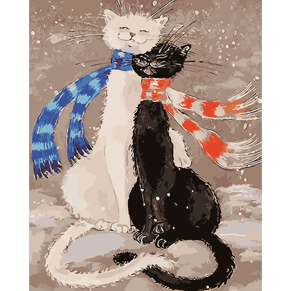 Картина за номерами "Котейки" тм Лавка Чудес 40 x 50 см у коробці LC20144