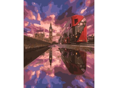 Картина за номерами "Віддзеркалення Лондона" тм Лавка Чудес 40 x 50 см у ко LC30048