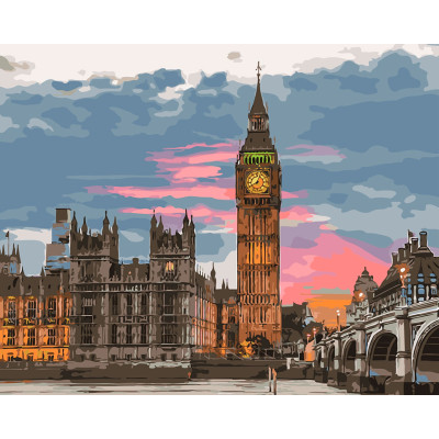 Картина за номерами "Лондонський вечір" тм Лавка Чудес 40 x 50 см LC30067