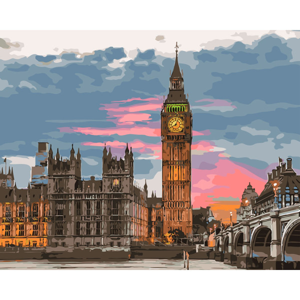 Картина за номерами "Лондонський вечір" тм Лавка Чудес 40 x 50 см LC30067