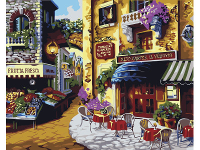 Картина за номерами "Комірне кафе" км Лавка Чудес 40 x 50 см у коробці LC30098