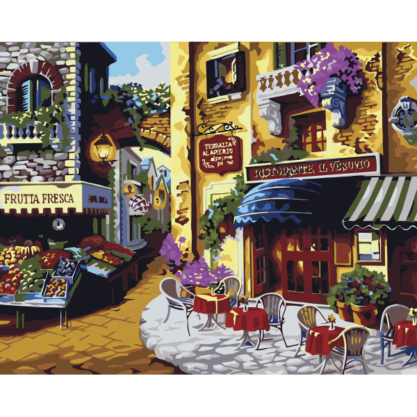 Картина за номерами "Комірне кафе" км Лавка Чудес 40 x 50 см у коробці LC30098