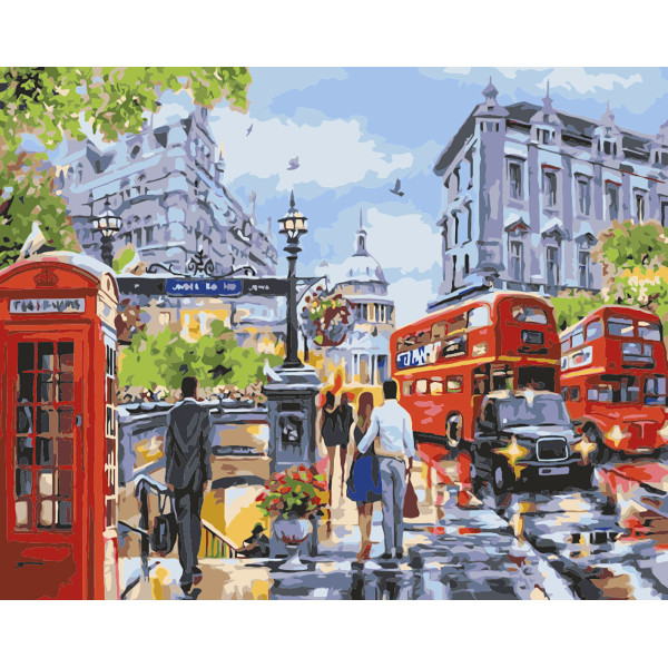 Картина за номерами "Весна в Лондоні" км Лавка Чудес 40 x 50 см у коробці LC30128