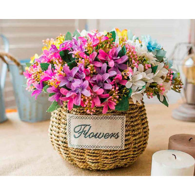 Картина за номерами квіти "Квіти у корзині" тм Лавка Чудес 40 x 50 см в кор LC40068