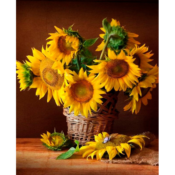 Картина за номерами "Соняшники в кошику" LC40087