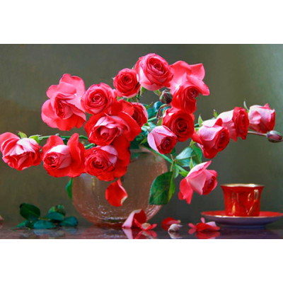 Картина за номерами квіти "Рози" LC40089