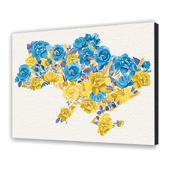 Картина за номерами "Квітуча Україна" 30*40 см 10596-NN