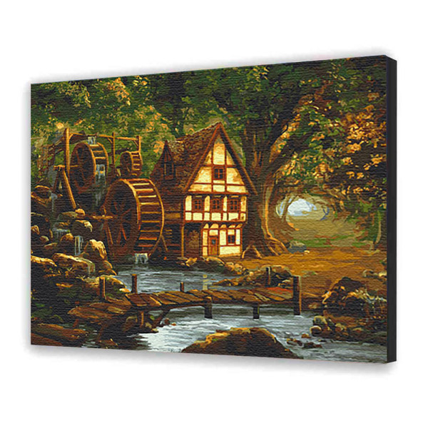 Картина за номерами "Млин у зачарованому лісі" 38х50 см 10543-AC