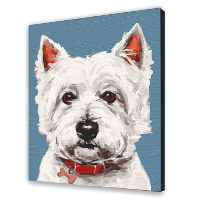 Картина за номерами "Вайт тер'єр" 11632-AC