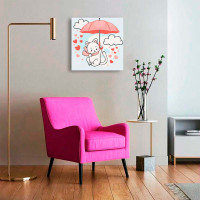 Картина за номерами "Котик із парасолькою" 30*30 см 15568-AC