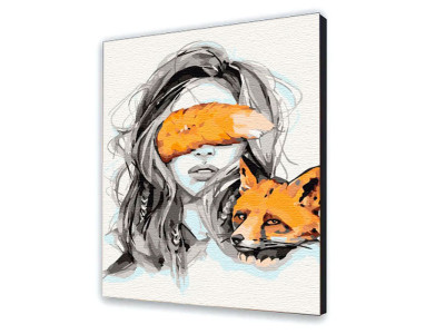 Картина за номерами "Лисяча дружба" 40*50 см 10335-AC