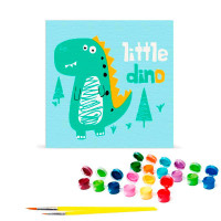 Картина за номерами "Little dino" 30*30 см 15008-AC