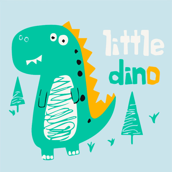 Картина за номерами "Little dino" 30*30 см 15008-AC