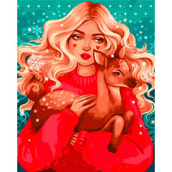 Картина за номерами "Зігріте добротою" 40*50 см @ 10019-AC