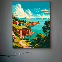 Картина за номерами "Мальовнича затока" ArtCraft 40*50 см 11039-AC