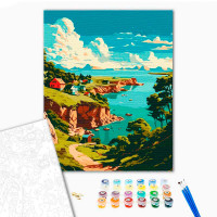 Картина за номерами "Мальовнича затока" ArtCraft 40*50 см 11039-AC