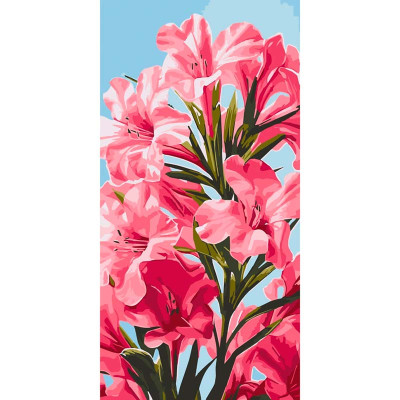 Картина за номерами "Pink flowers" ArtCraft 40*80 см 13100-AC