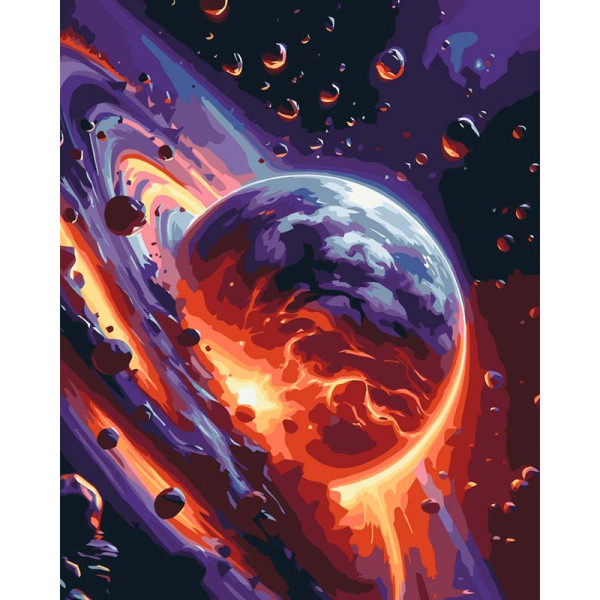Картина за номерами "Самотня планета" ArtCraft 40*50 см 16505-AC