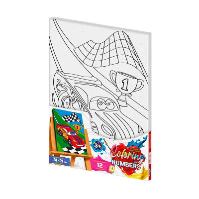 Картина за номерами "Coloring by numbers" Danko Toys Sport car 31см*21см CBN-02-02