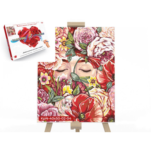 Картина за номерами квіти на полоте 40 х50 см "Аромат цветов" KpN-40х50-02-04