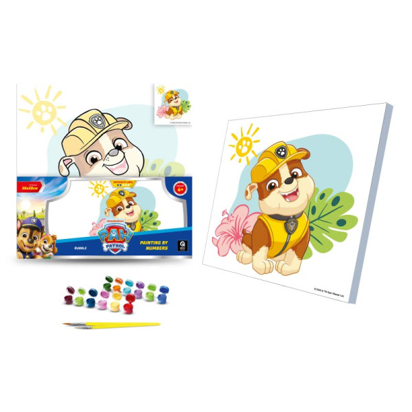 Каритна за номерами qbee "Щенячий патруль: Кремез" 30х30 см QB913-012 Каритна за номерами qbee "Щенячий патруль: Кремез" 30х30 см QB913-012