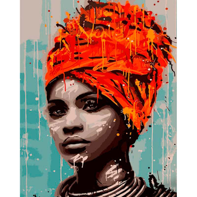 Картина за номерами Родом із африки Strateg 40х50 см GS844 Картина за номерами Родом із африки Strateg 40х50 см GS844