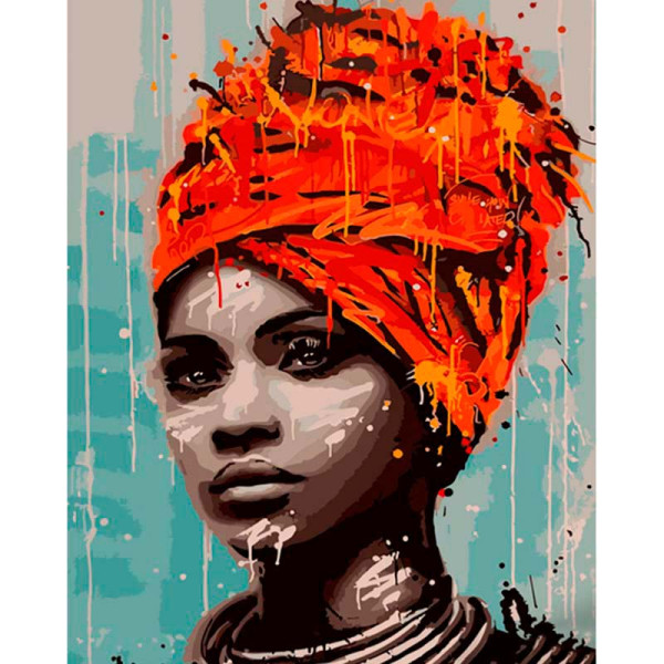 Картина за номерами Родом із африки Strateg 40х50 см GS844