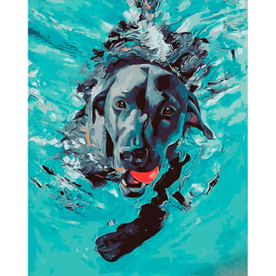 Картина за номерами Шанувальник поплавці Strateg 40х50 см GS1095 Картина за номерами Шанувальник поплавці Strateg 40х50 см GS1095