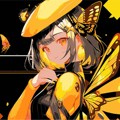 Картина за номерами Аніме дівчинка-метелик Strateg на чорному фоні 30х30 см SH3030-17 Картина за номерами Аніме дівчинка-метелик Strateg на чорному фоні 30х30 см SH3030-17