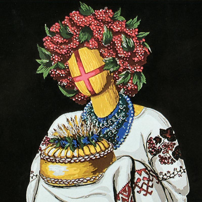 Картина за номерами Stateg Гостинна на чорному фоні 40х40 см AV4040-88