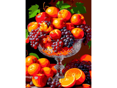 Картина за номерами Strateg Фруктова палітра 30Х40 см SS-1282