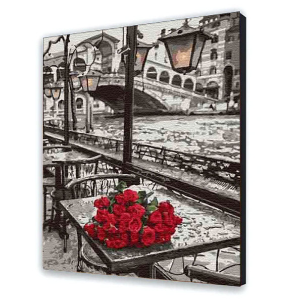 Картина за номерами з лаком ArtCraft квіти "Троянди Венеції" 40х50 см 11320-AC